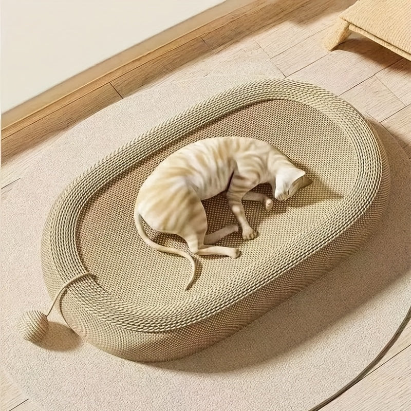Durable Cat Scratching Board, Built-in Cat Litter Box