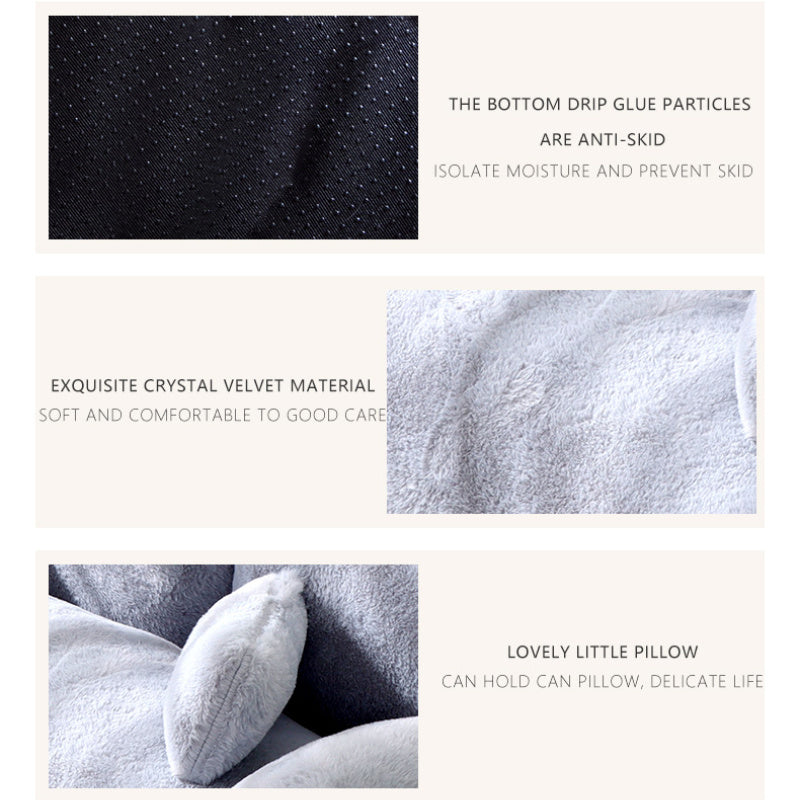 Cozy Gray Cat Sofa Bed