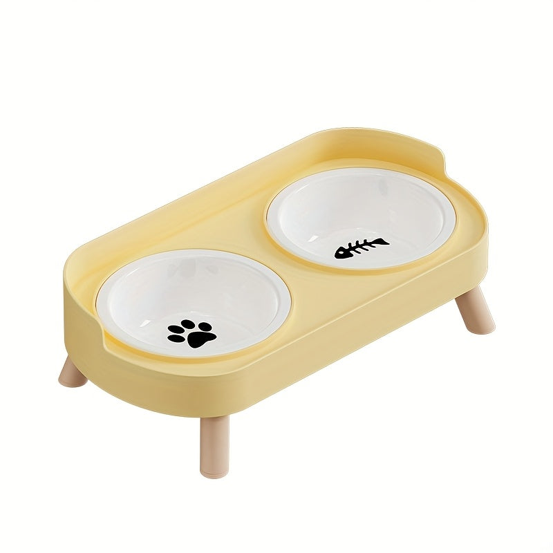Newly Arrived Elevated Double Bowl Feeder for Cats And Dogs