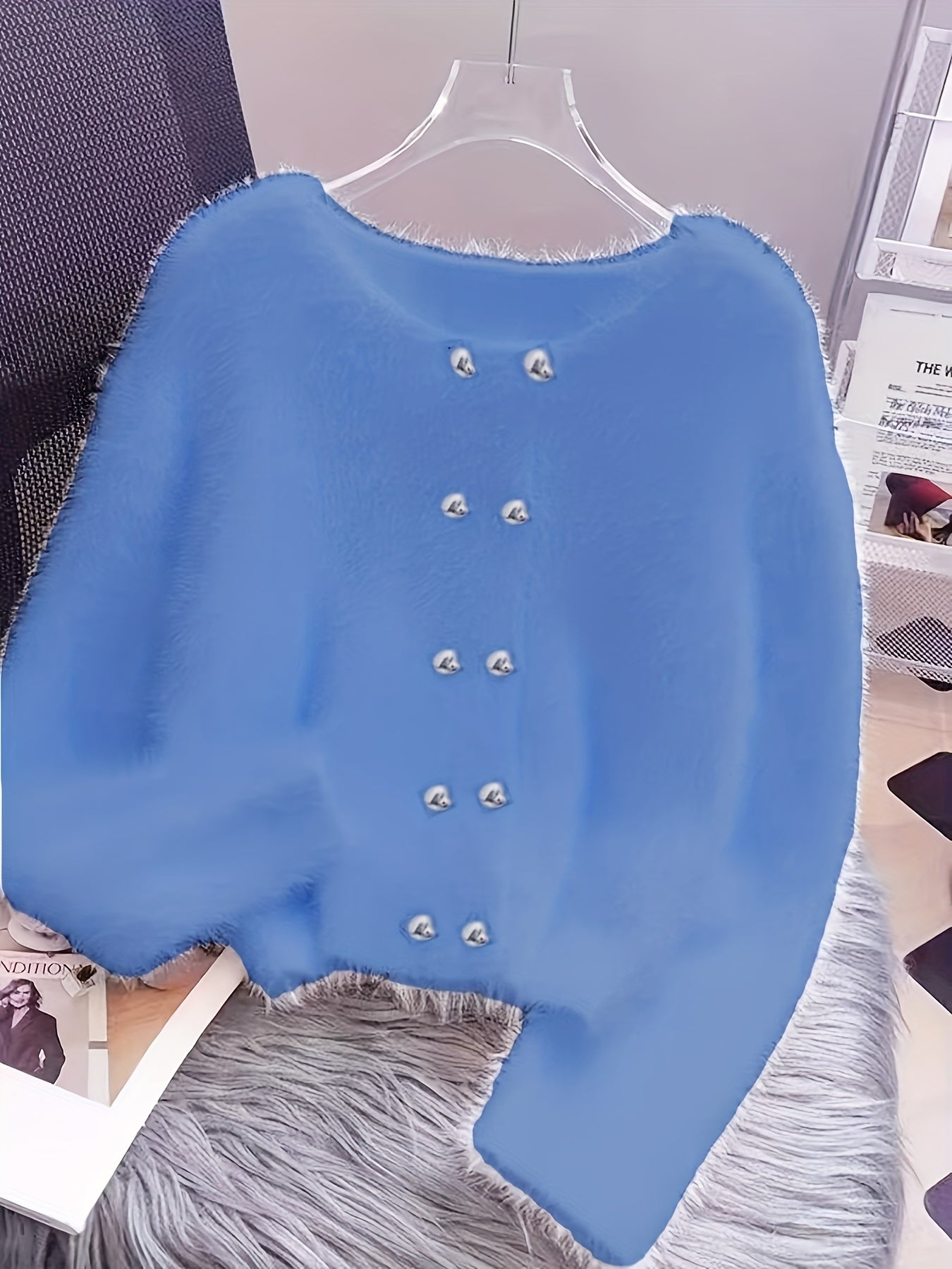 Premium Warm Faux Mink Sweater