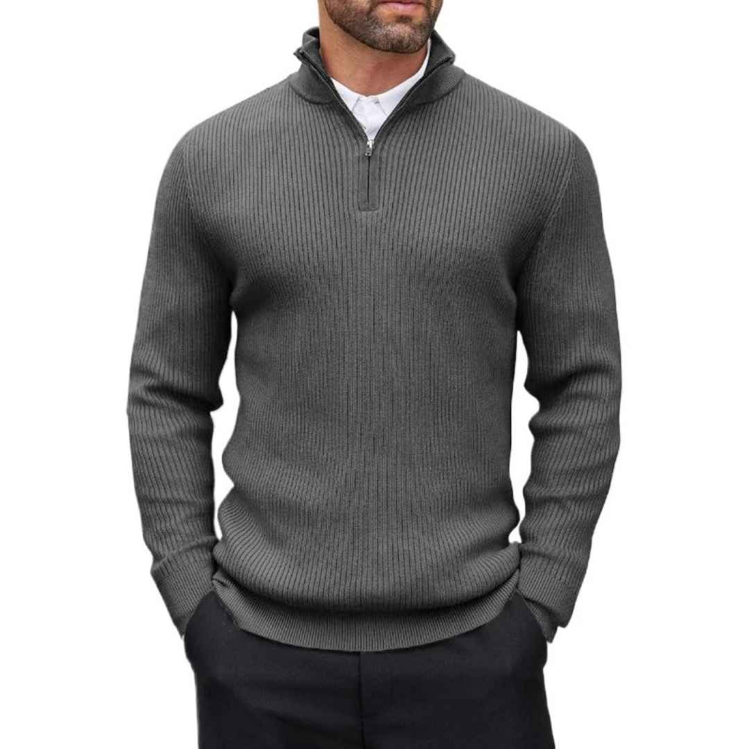 Oxford Zip Sweater Vivelle