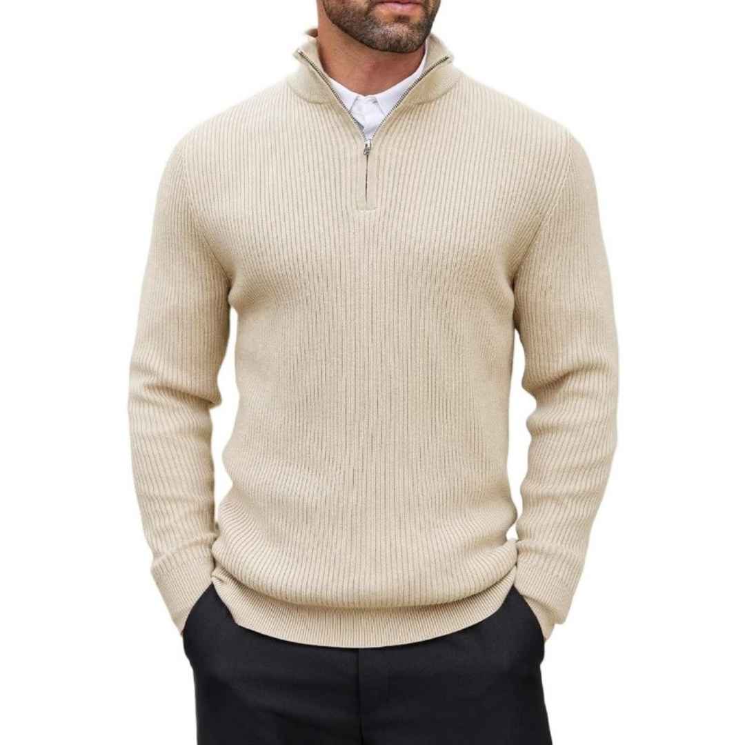 Oxford Zip Sweater Vivelle