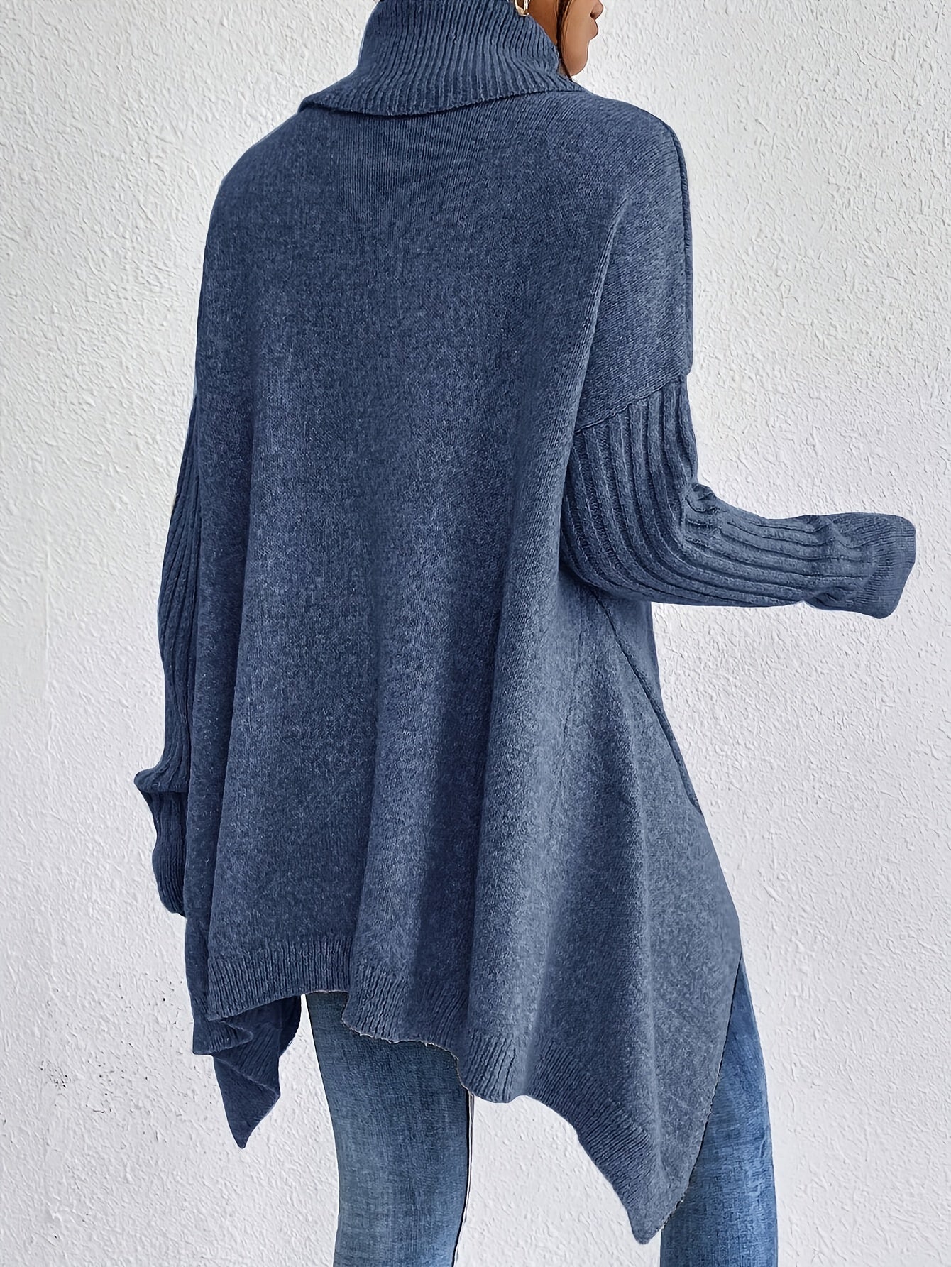 Casual Long Sleeve High Neck Pullover