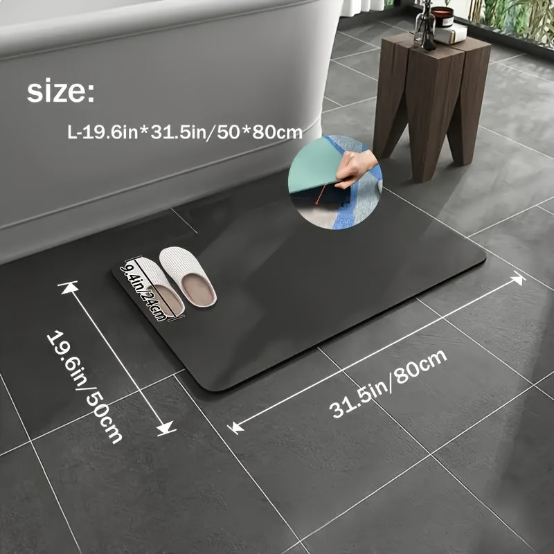 Super Absorbent Diatomaceous Earth Bathroom Mat