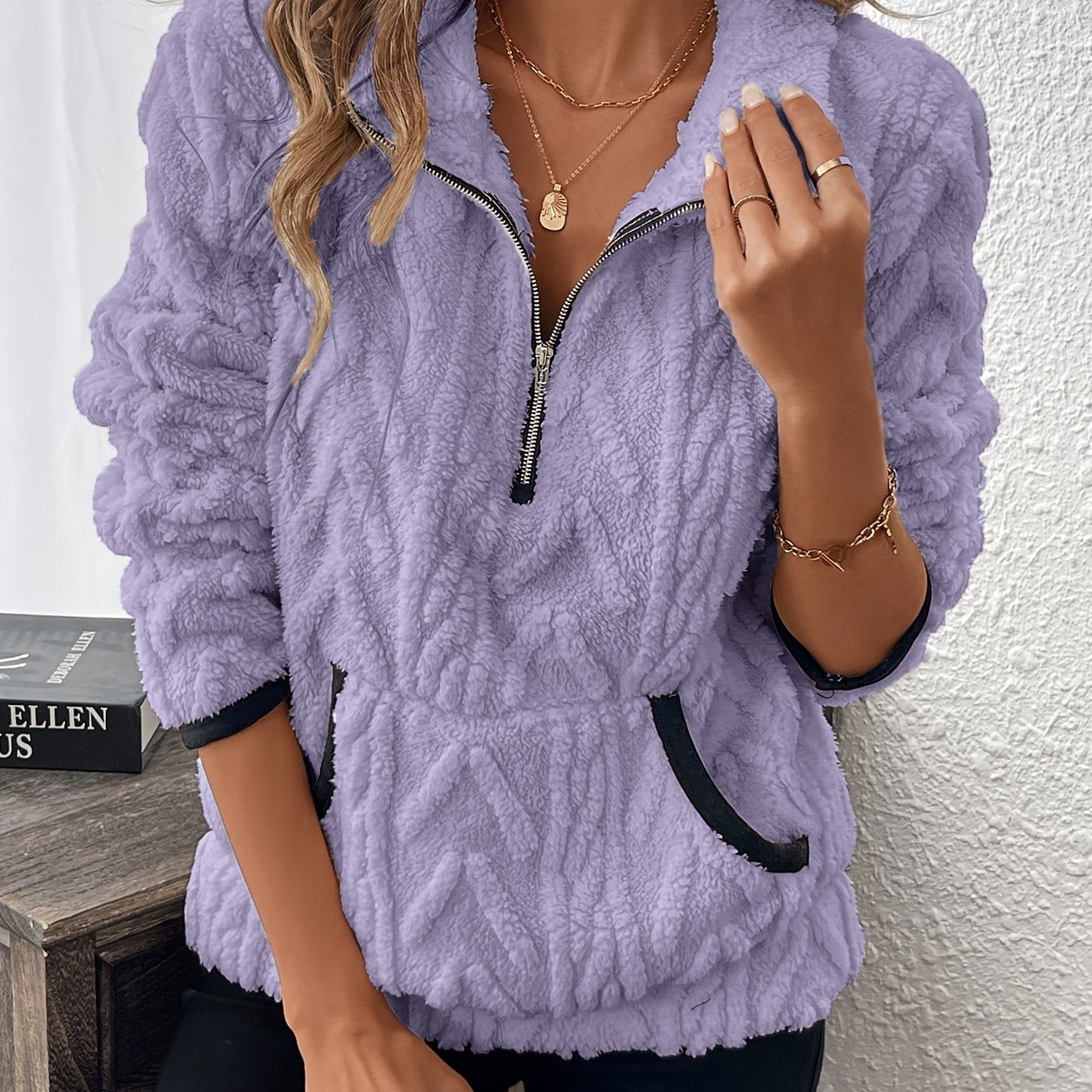 Women'S Fashion Fuzzy Sweatshirt