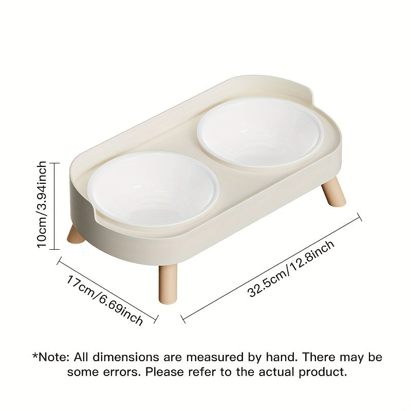 Newly Arrived Elevated Double Bowl Feeder for Cats And Dogs