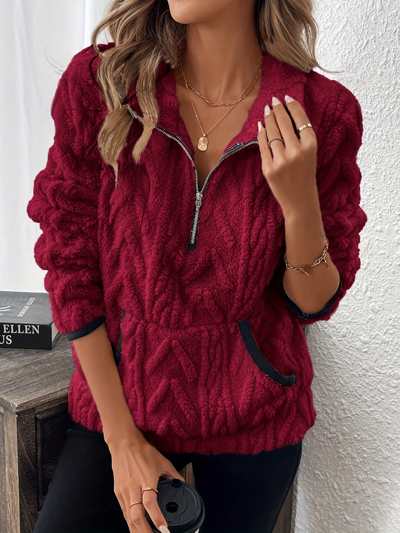 Women'S Fashion Fuzzy Sweatshirt
