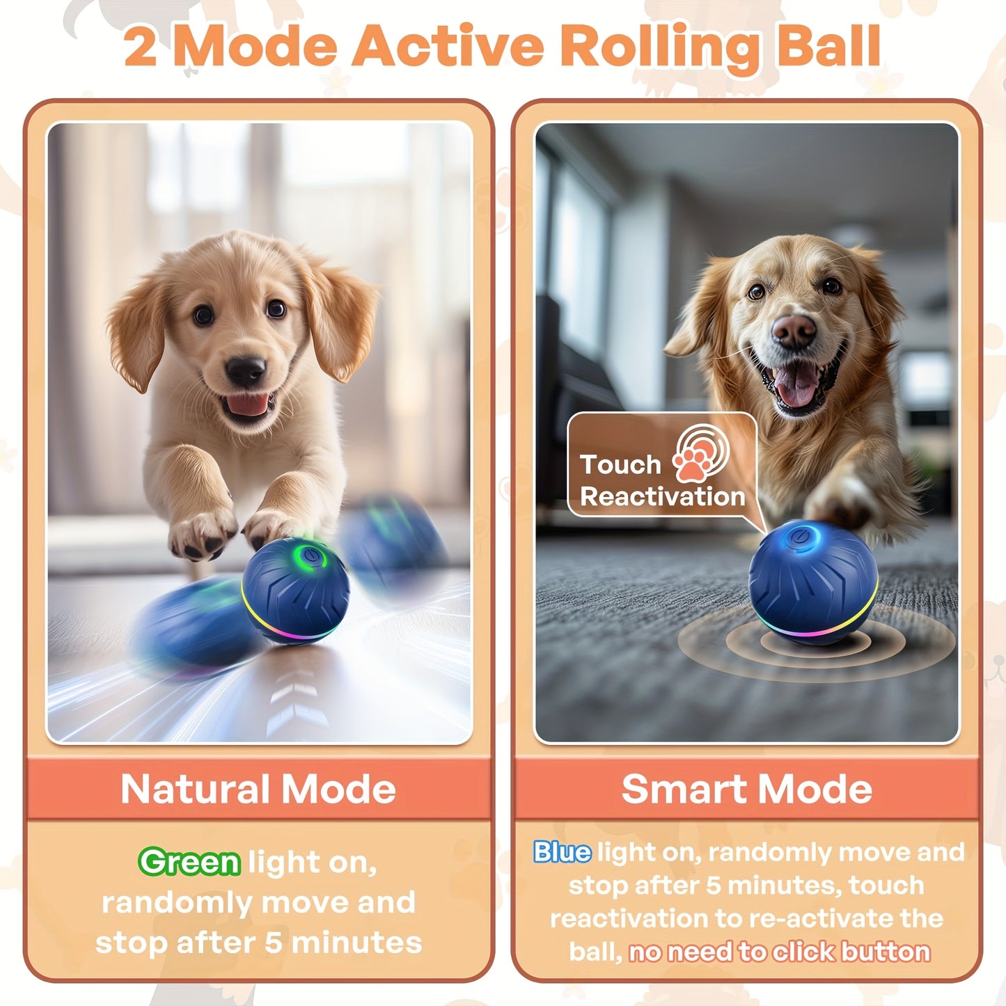Motion-Activated Dog Bouncing Ball