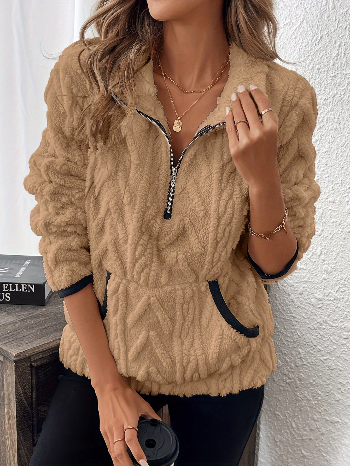 Women'S Fashion Fuzzy Sweatshirt