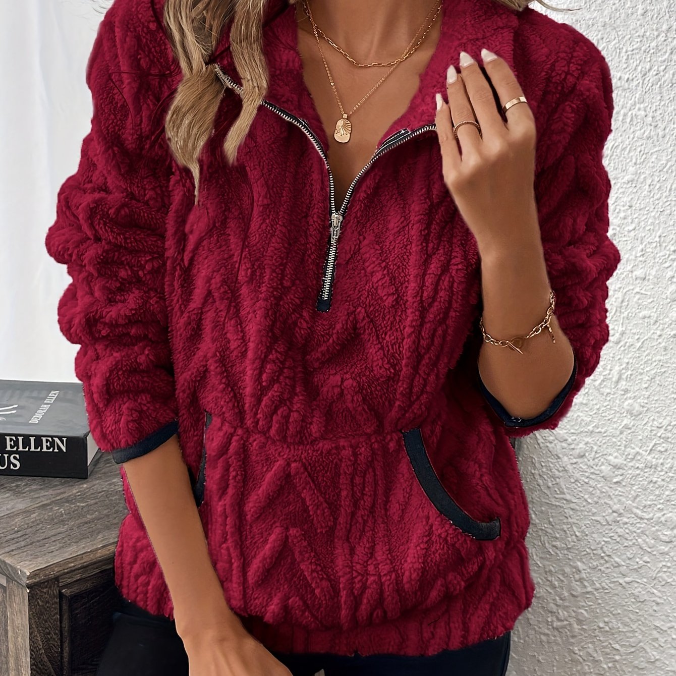 Women'S Fashion Fuzzy Sweatshirt