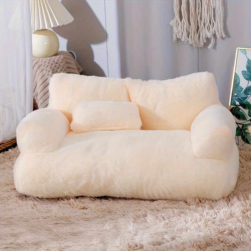 Cozy Gray Cat Sofa Bed