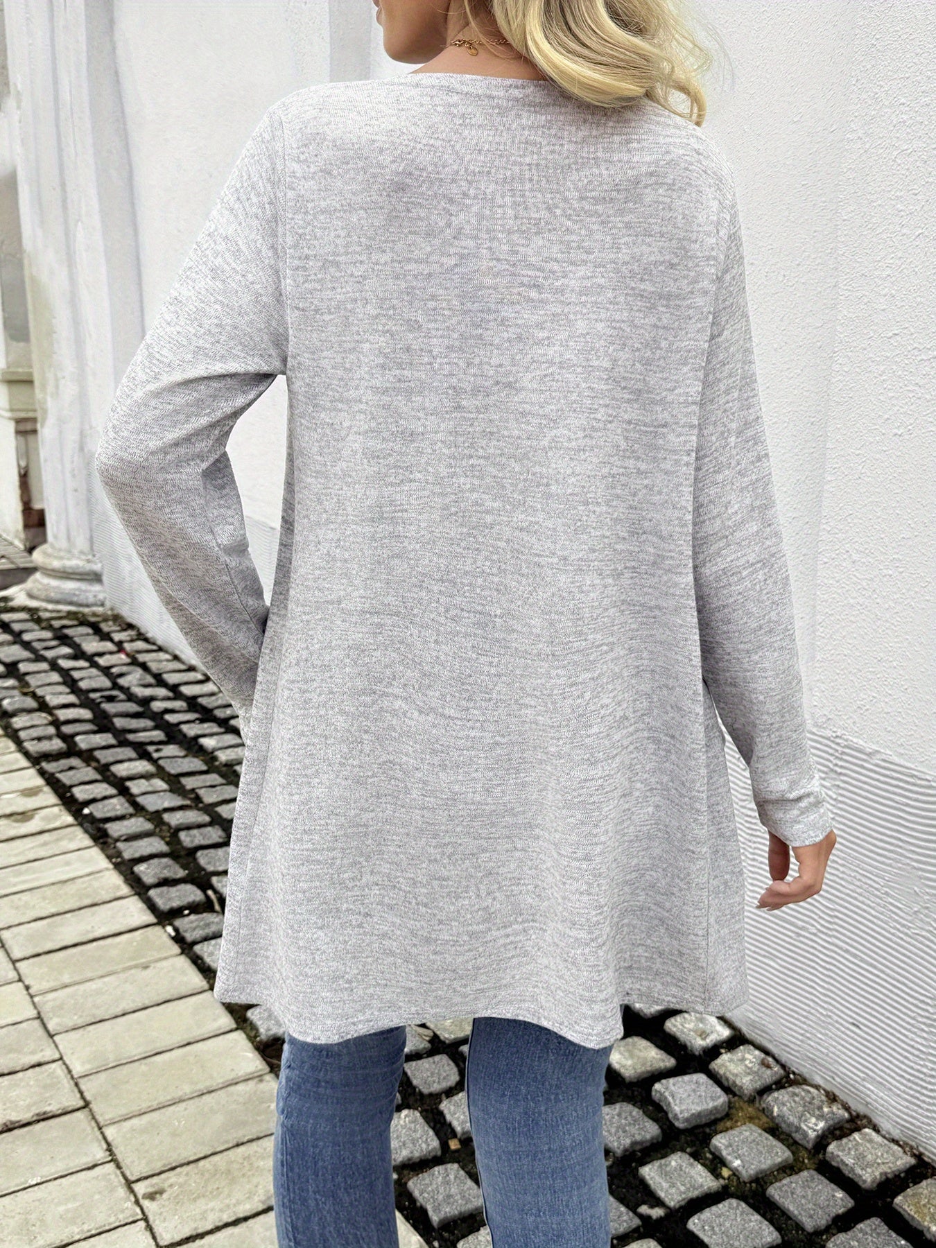 Women's Elegant Stretchy Open-Front Cardigan
