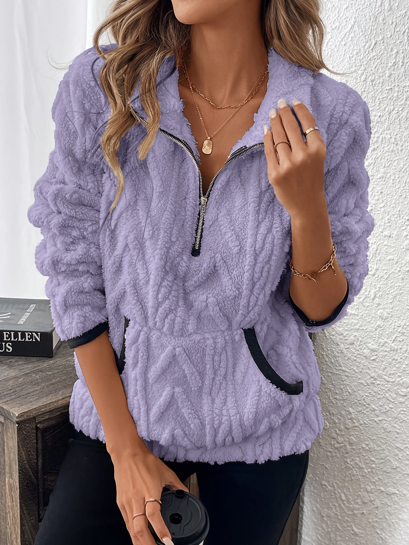 Women'S Fashion Fuzzy Sweatshirt