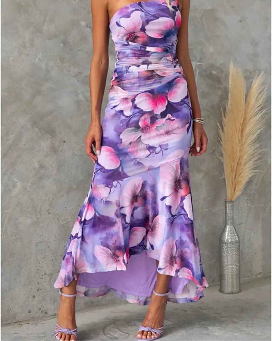 Amelia™ | Watercolor Print Floral Long Dress