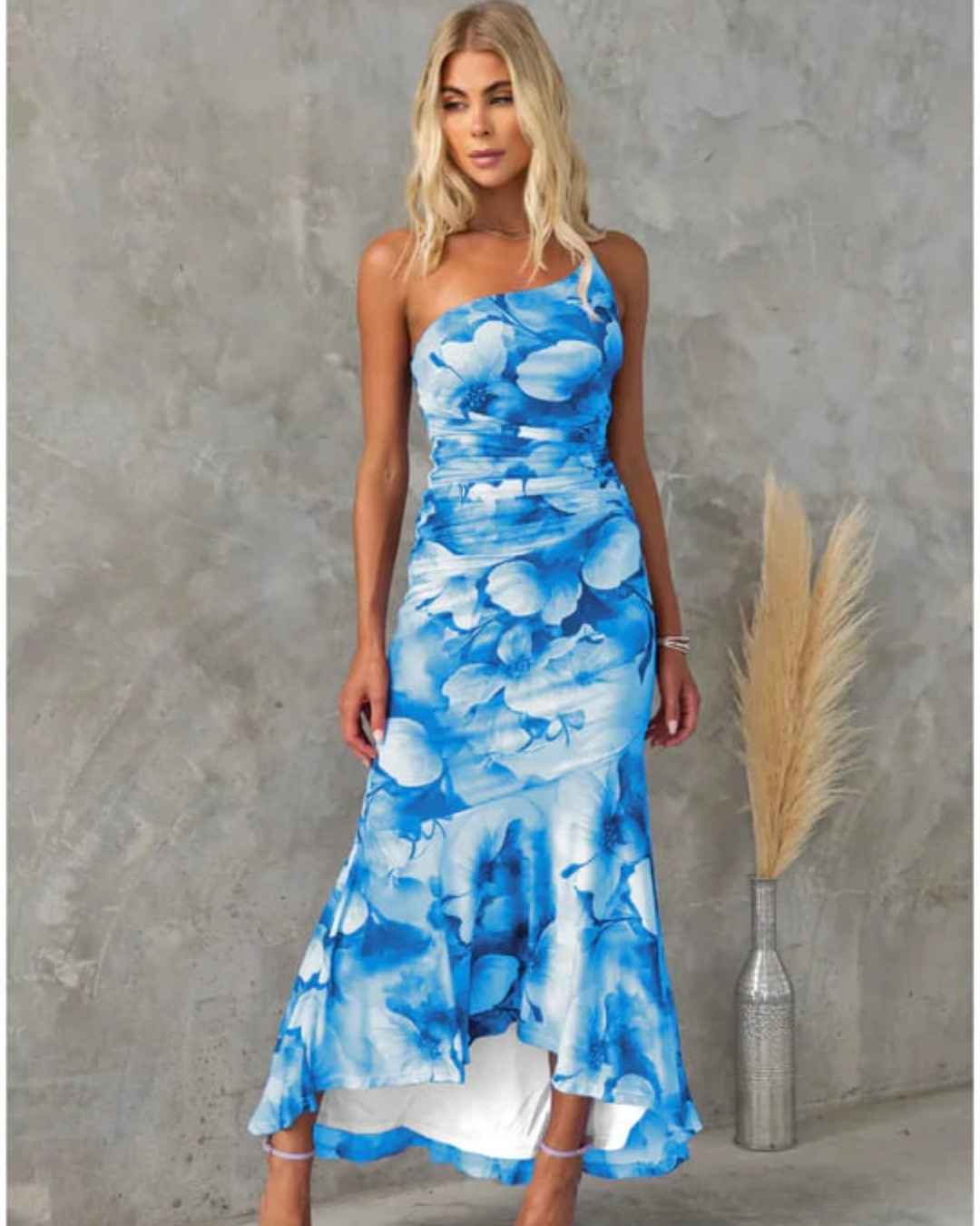 Amelia™ | Watercolor Print Floral Long Dress