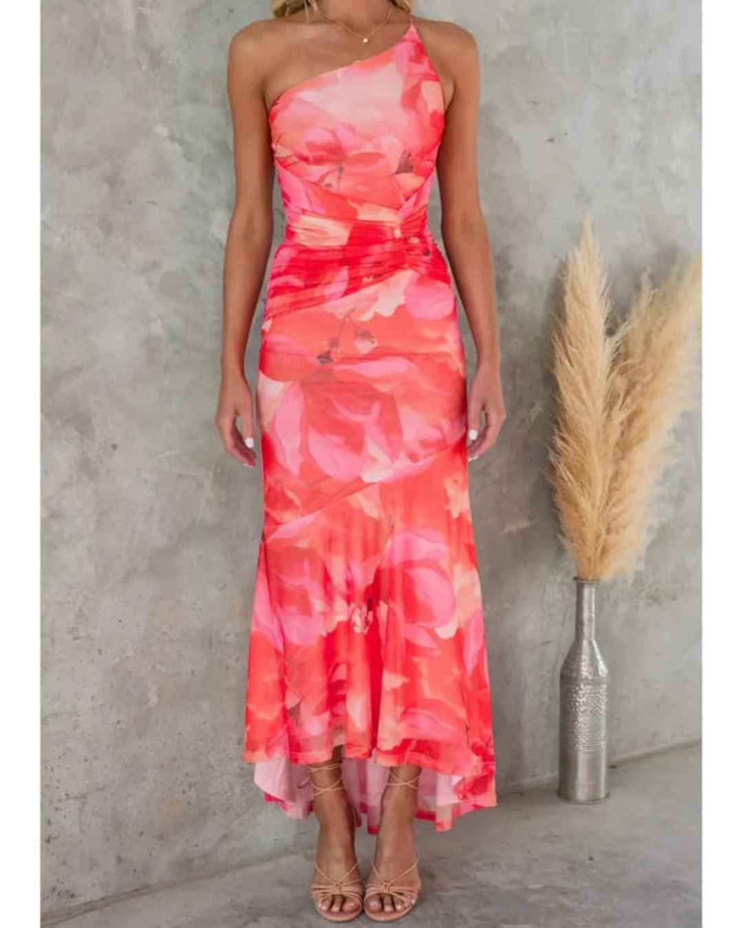 Amelia™ | Watercolor Print Floral Long Dress