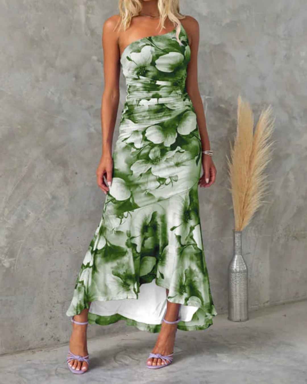 Amelia™ | Watercolor Print Floral Long Dress