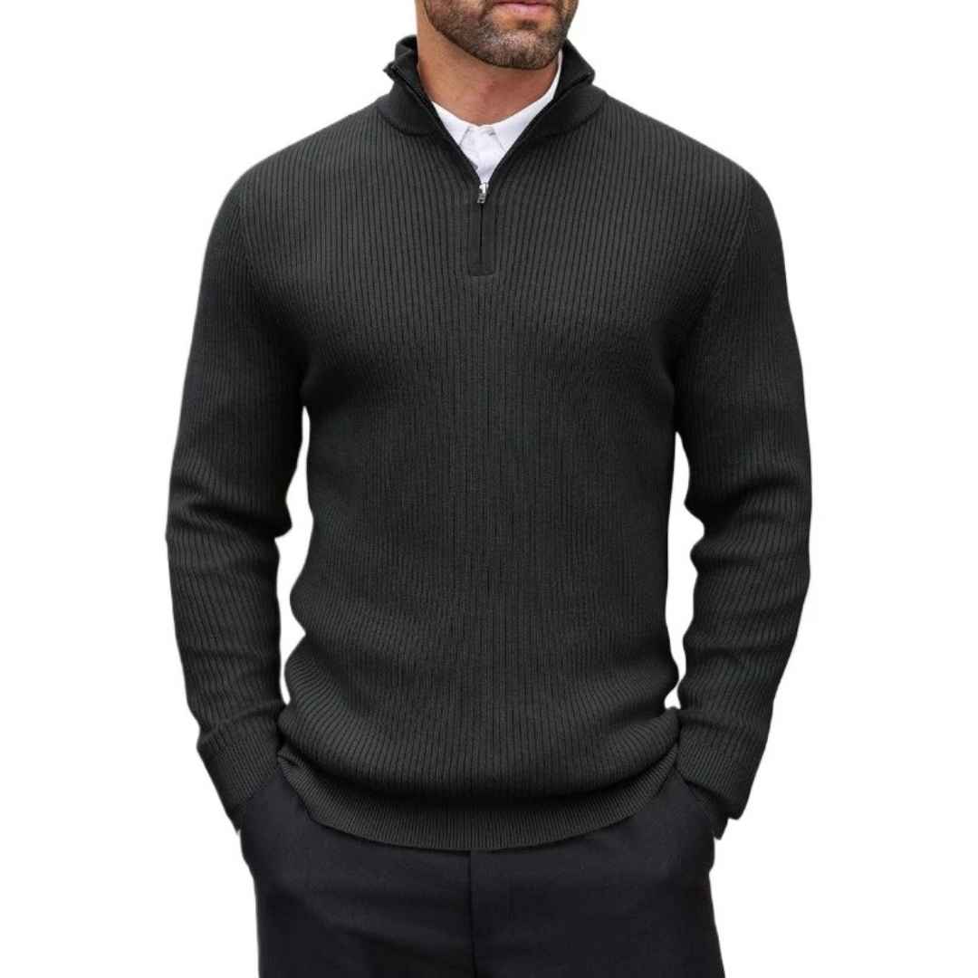 Oxford Zip Sweater Vivelle