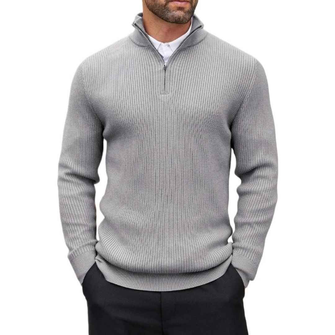 Oxford Zip Sweater Vivelle