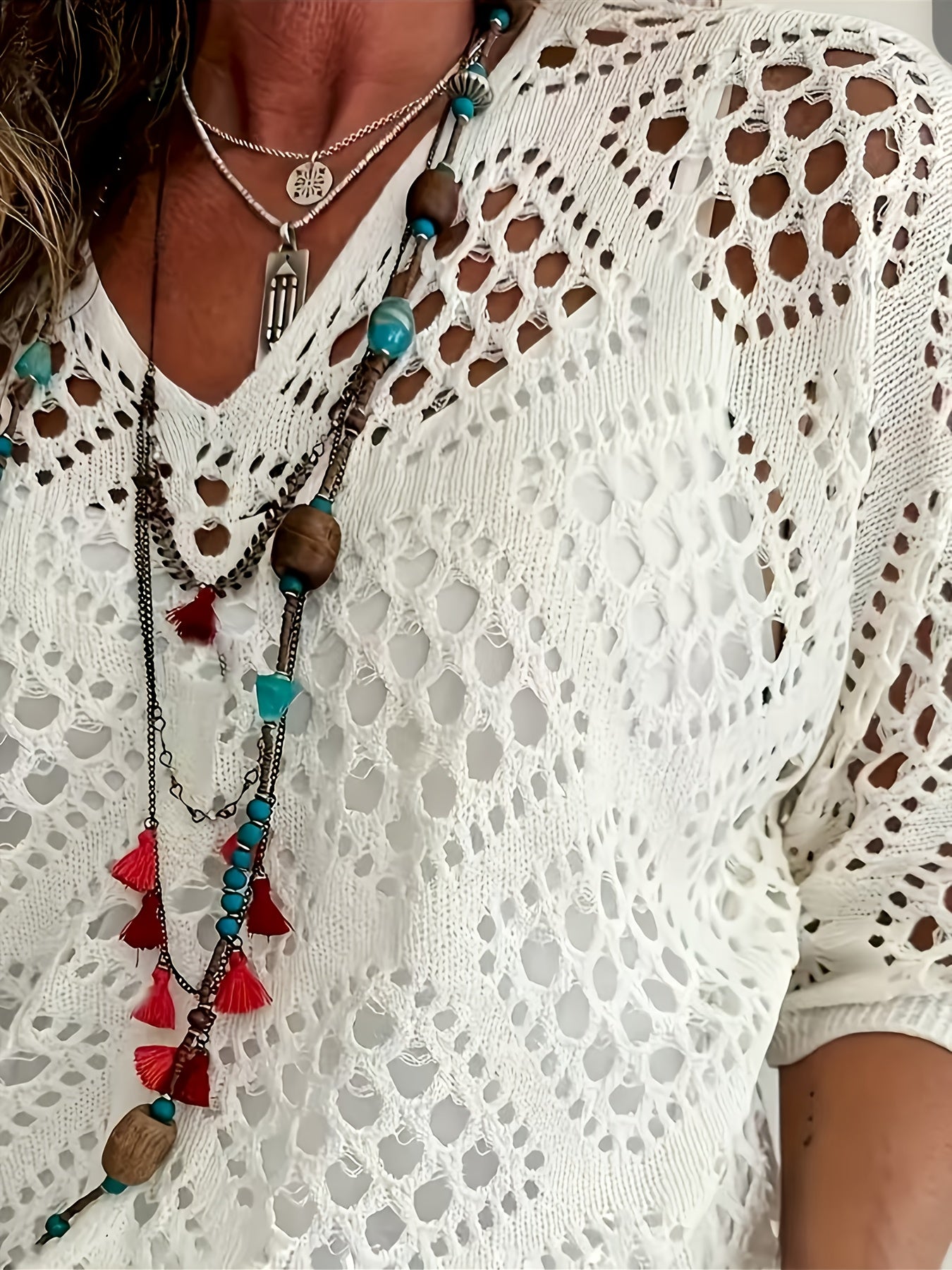 Chic V-Neck Knit Sweater