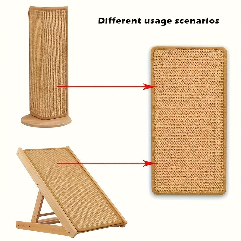 Durable Faux Hemp Saber Cat Scraper