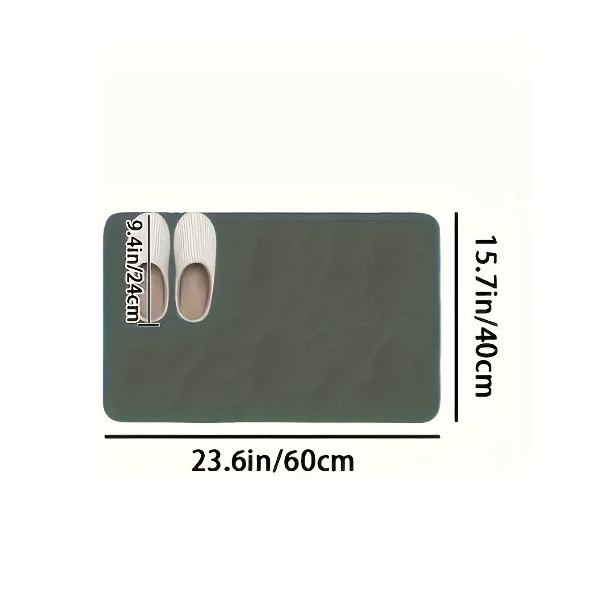 Super Absorbent Diatomaceous Earth Bathroom Mat
