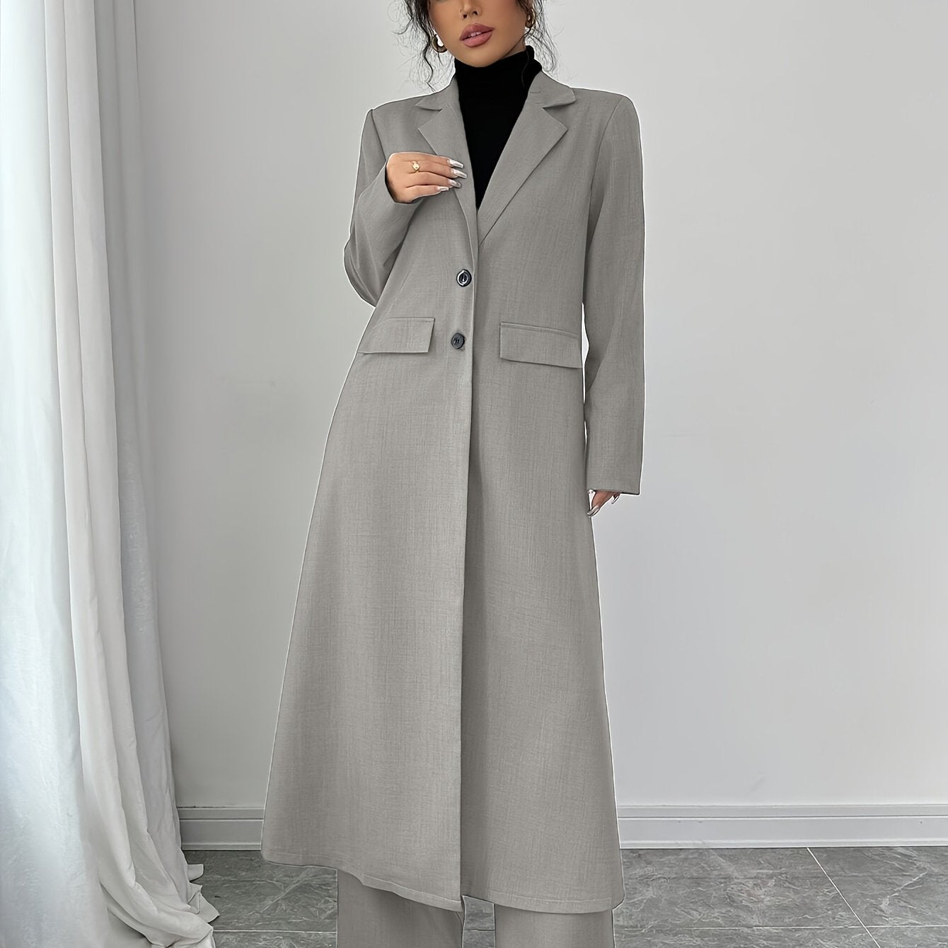 Women'S Minimalist Fashion Long Suit Set