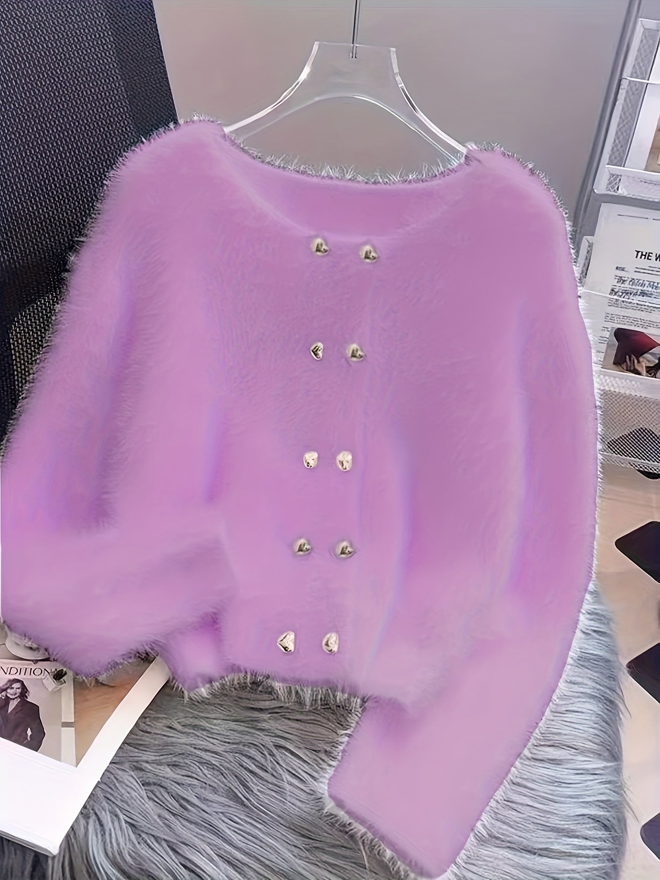 Premium Warm Faux Mink Sweater