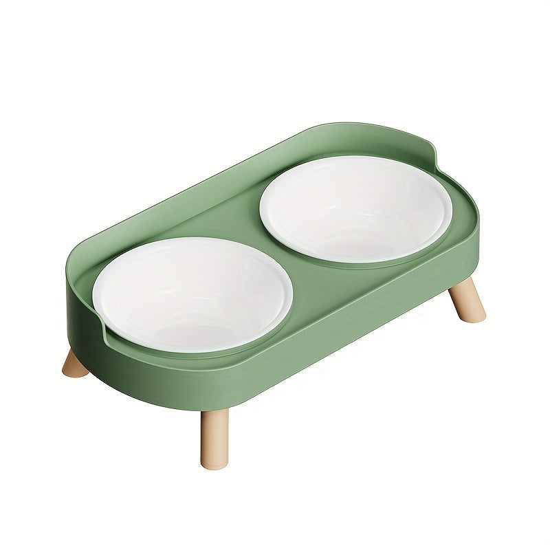 Newly Arrived Elevated Double Bowl Feeder for Cats And Dogs