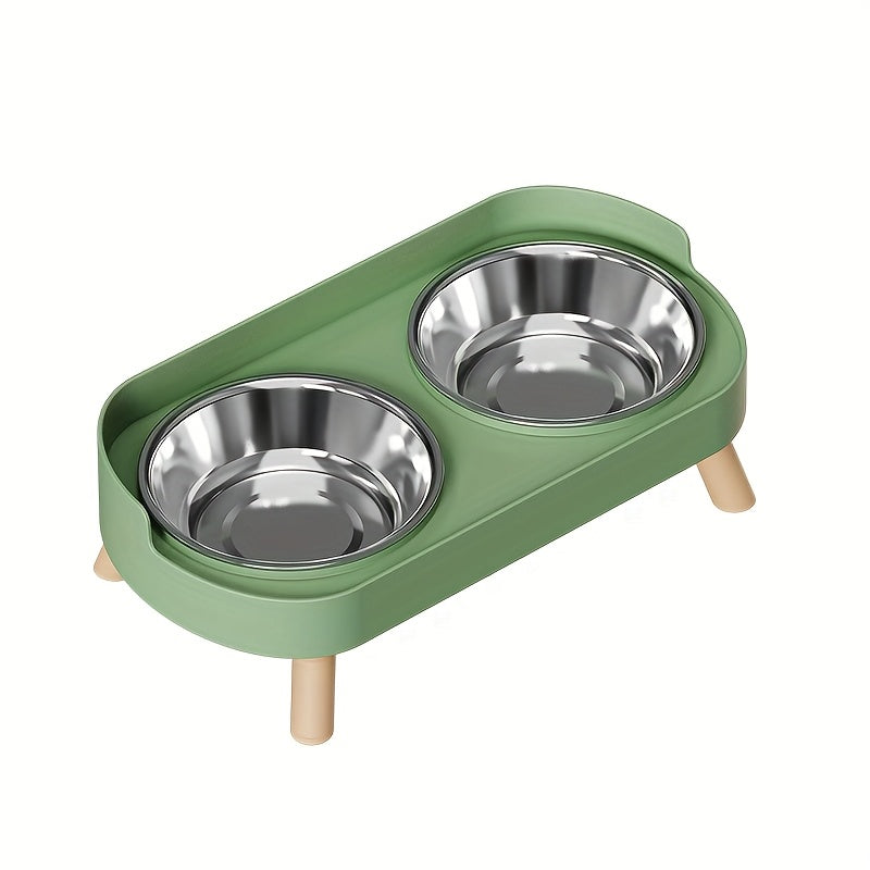 Newly Arrived Elevated Double Bowl Feeder for Cats And Dogs
