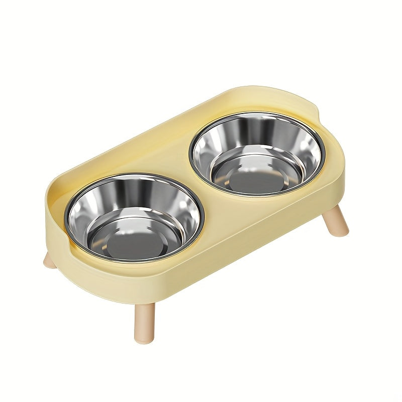 Newly Arrived Elevated Double Bowl Feeder for Cats And Dogs