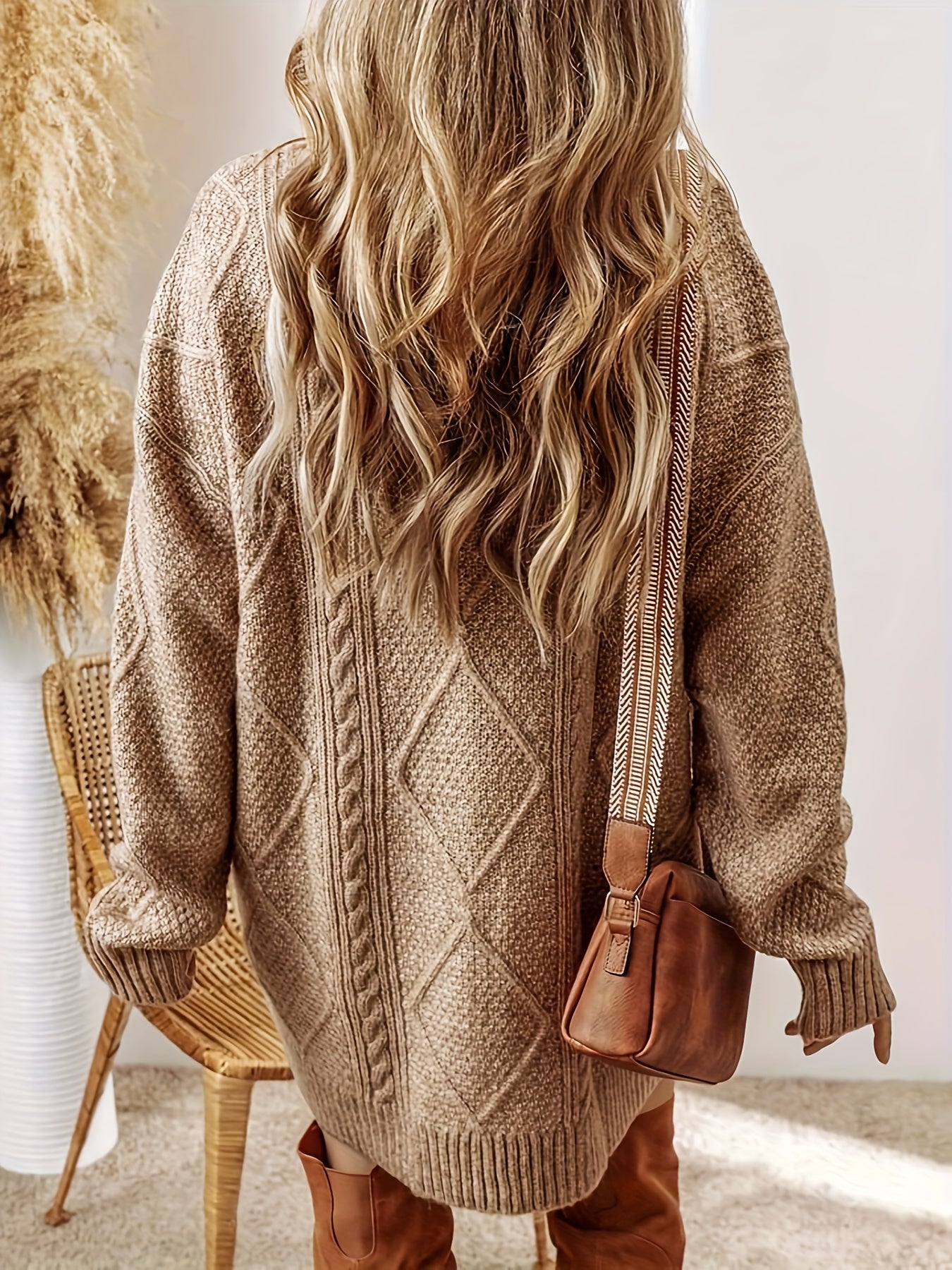 Elegant Beige Twist Dress for Women