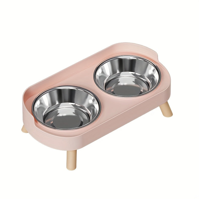 Newly Arrived Elevated Double Bowl Feeder for Cats And Dogs