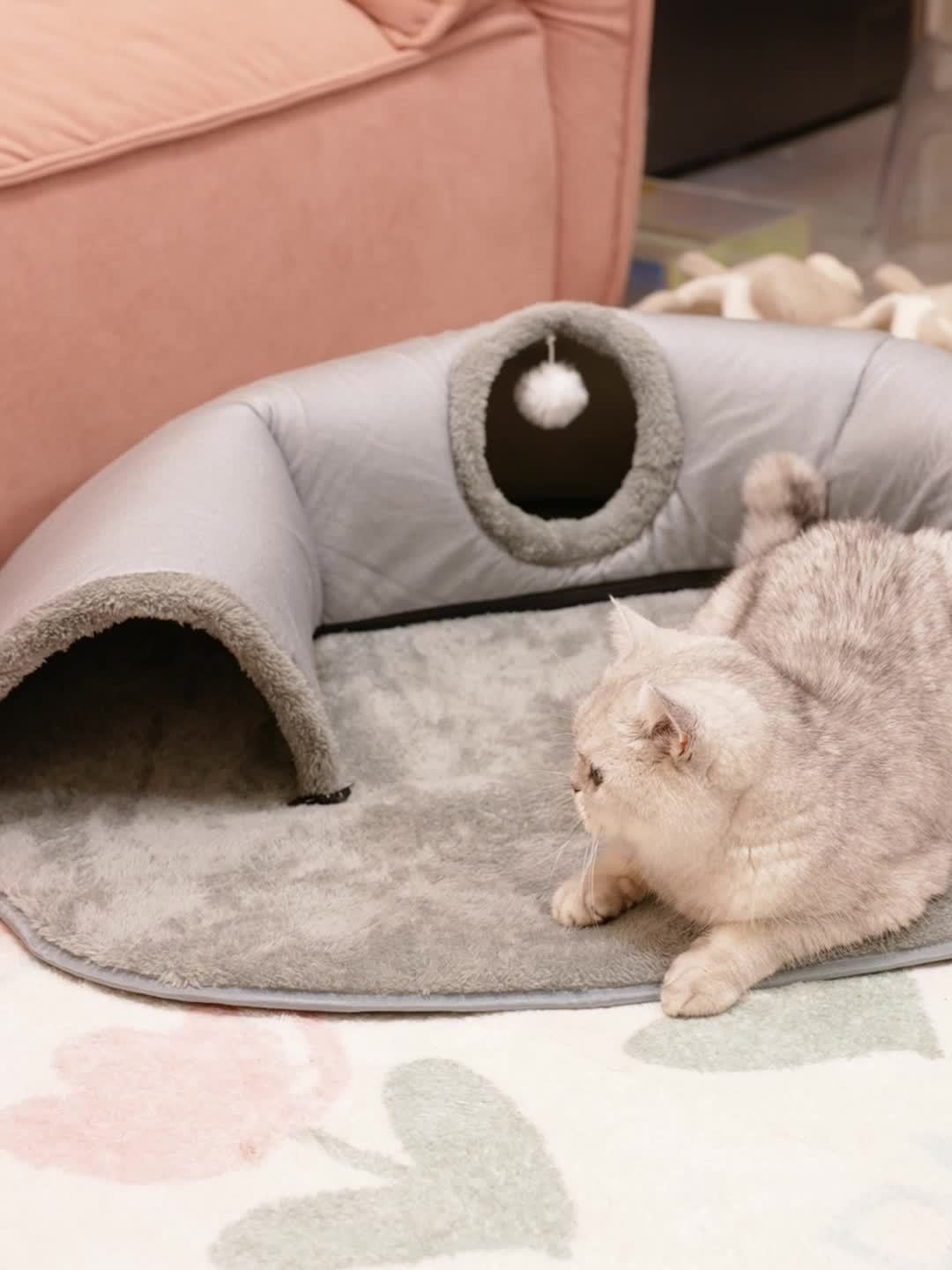 3 in 1 Cat Tunnel Cat Playground Cat Bed