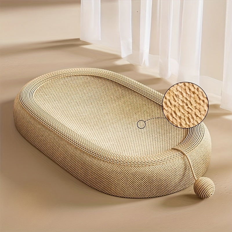 Durable Cat Scratching Board, Built-in Cat Litter Box