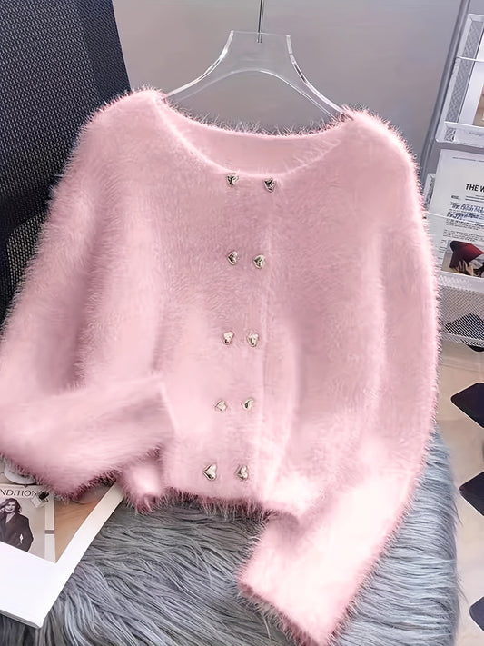Premium Warm Faux Mink Sweater