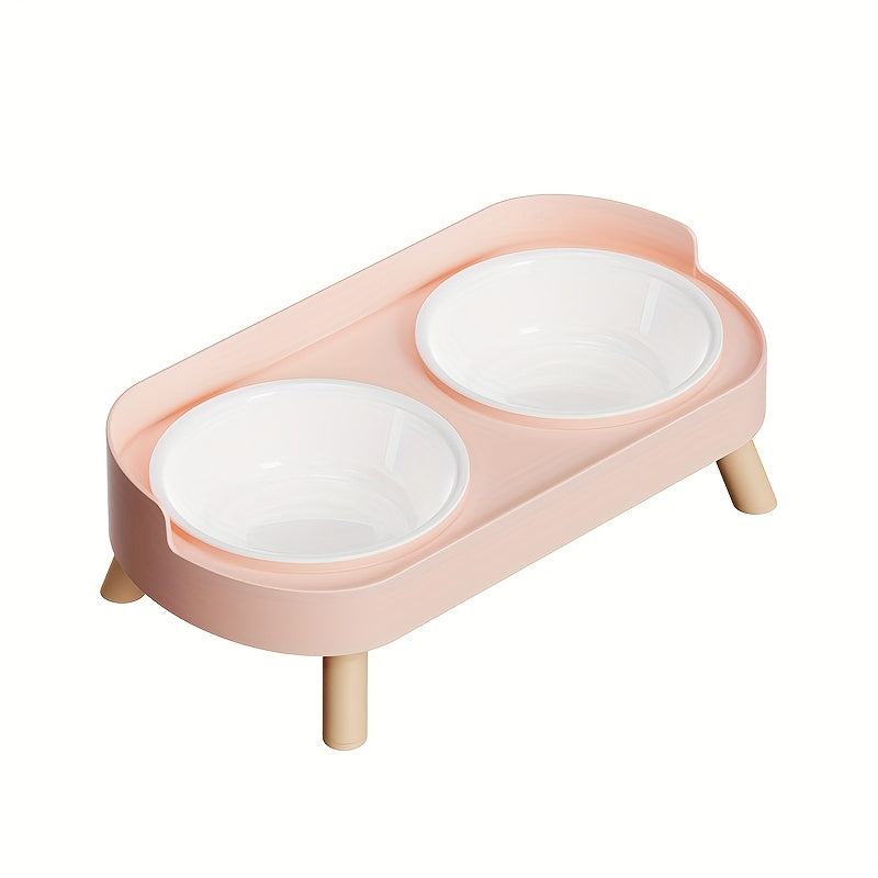 Newly Arrived Elevated Double Bowl Feeder for Cats And Dogs