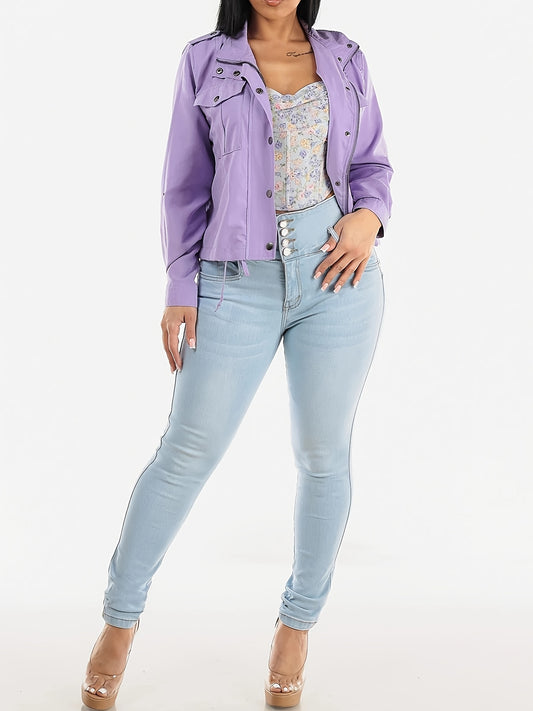 Women'S Fashionable High-Waisted Skinny Jeans