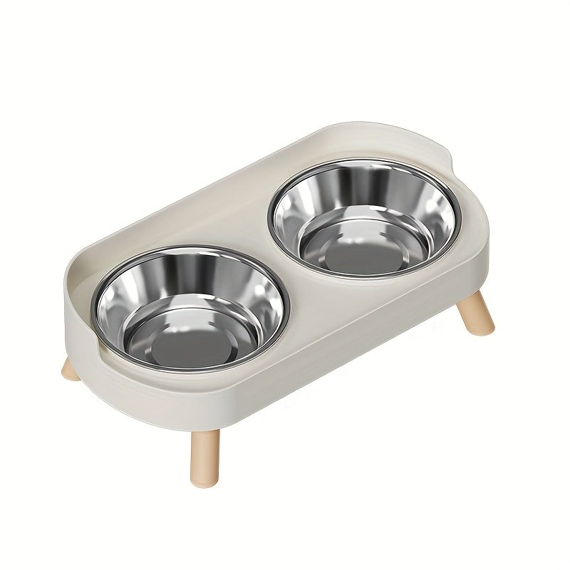 Newly Arrived Elevated Double Bowl Feeder for Cats And Dogs