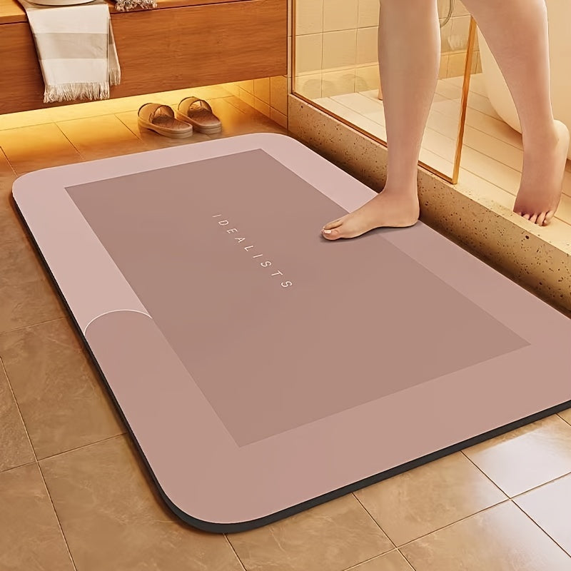 Super Absorbent Diatomaceous Earth Bathroom Mat